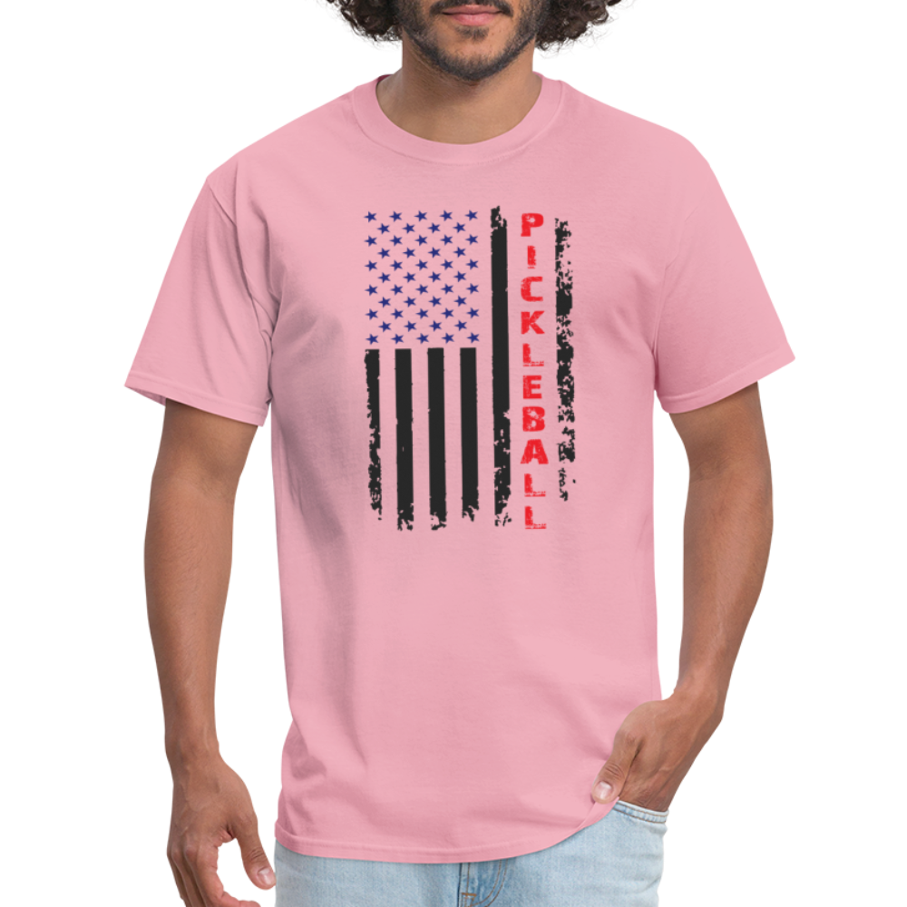 Pickleball Flag T-Shirt - pink