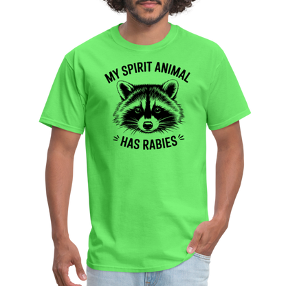 My Spirit Animal Has Rabies T-Shirt - kiwi