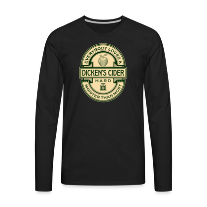 Dicken's Cider Men's Premium Long Sleeve T-Shirt - black