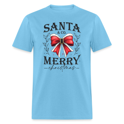 Merry Christmas Santa & Co T-Shirt - aquatic blue