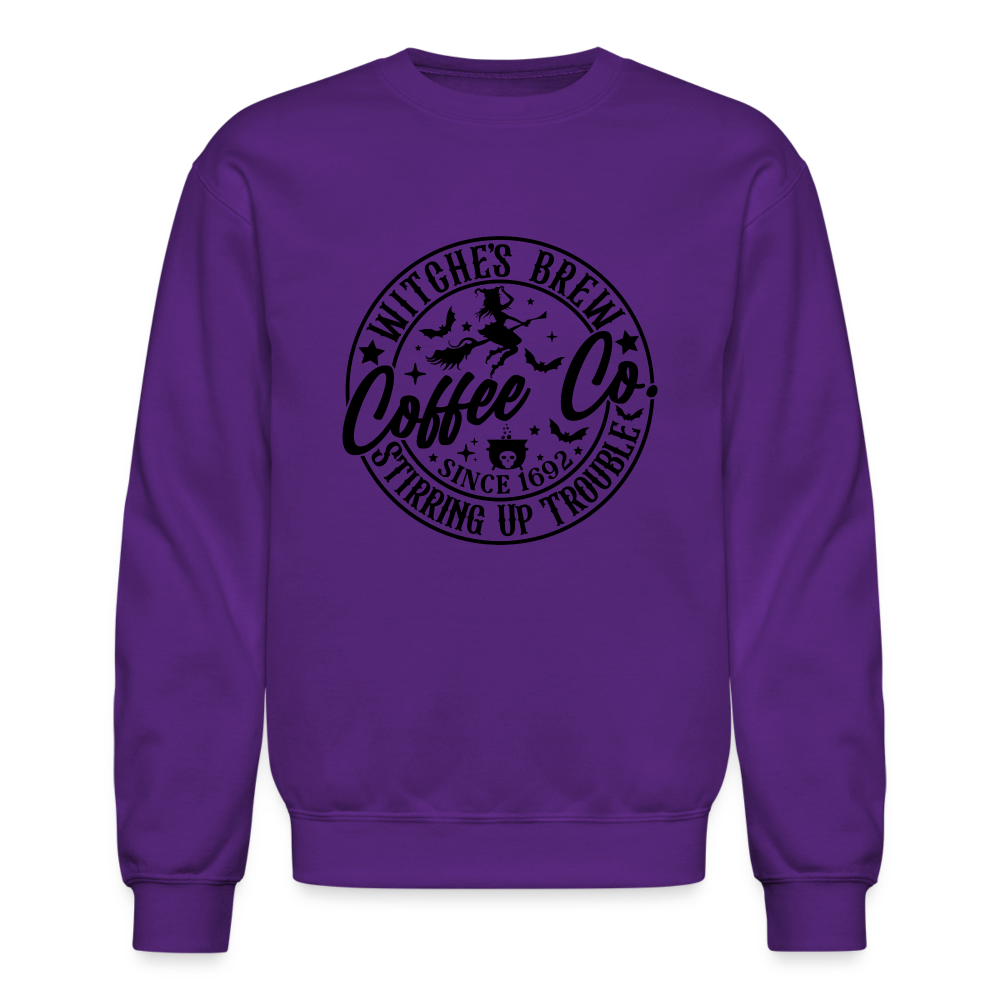 Witches Brew Coffee Co Sweatshirt (Halloween) - purple