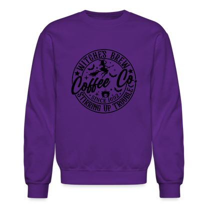 Witches Brew Coffee Co Sweatshirt (Halloween) - purple