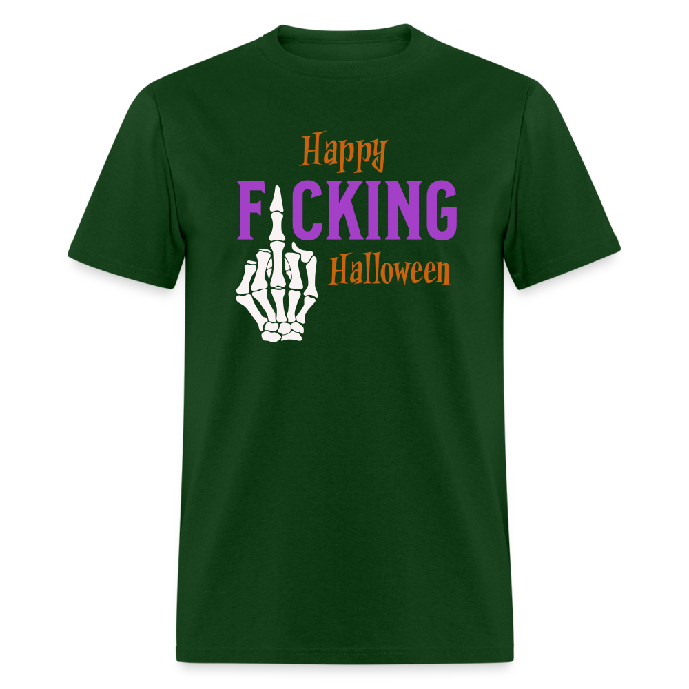 Happy Fcking Halloween T-Shirt - forest green