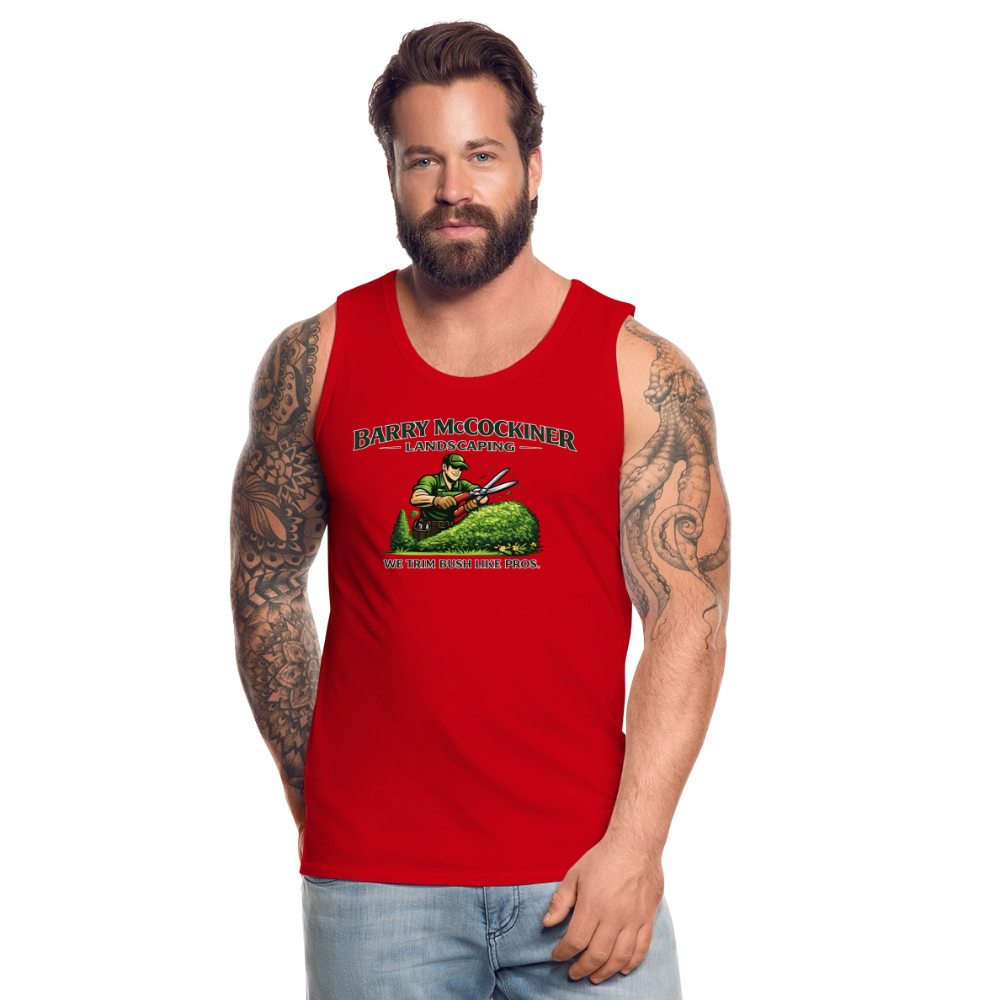 Barry McCockiner Landscaping Funny Tank Top Color: Heather Gray