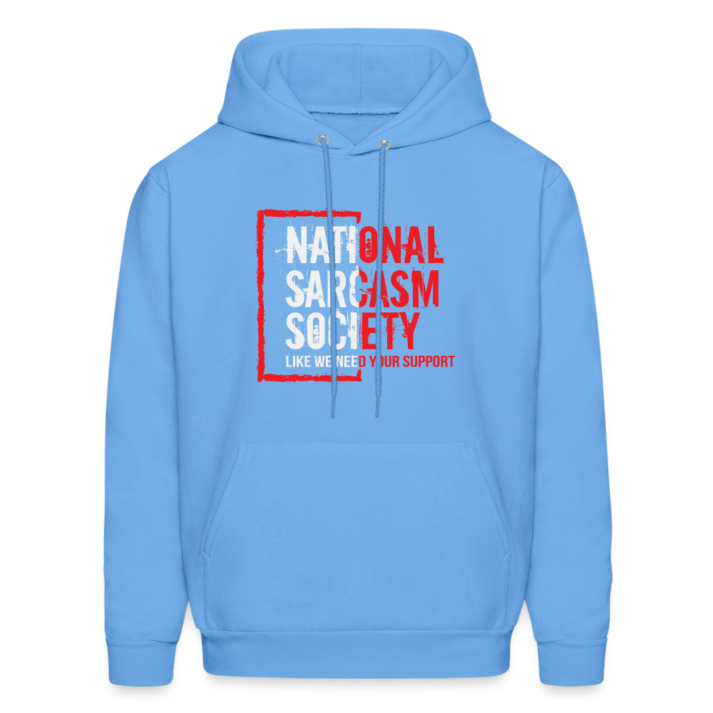 National Sarcasm Society Hoodie - carolina blue