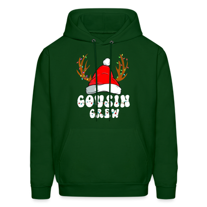 Cousin Crew Christmas Hoodie - forest green