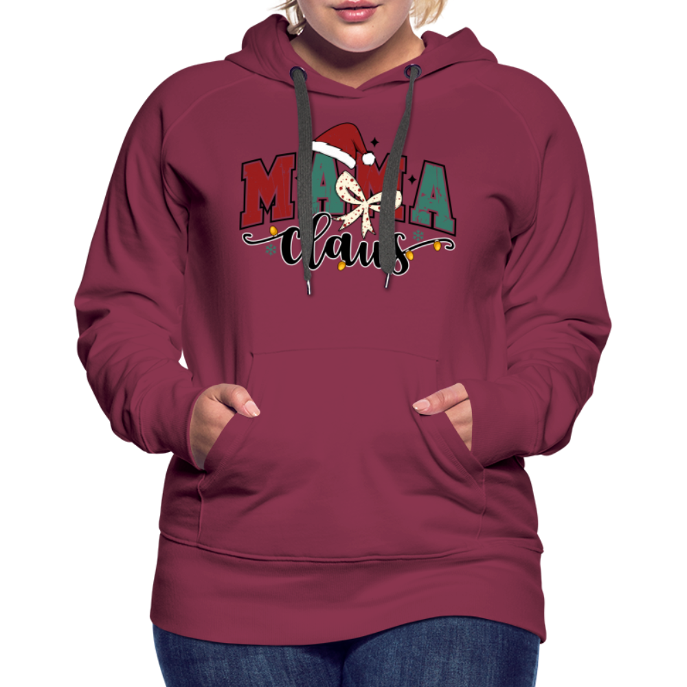 Mama Claus Women’s Premium Hoodie - burgundy