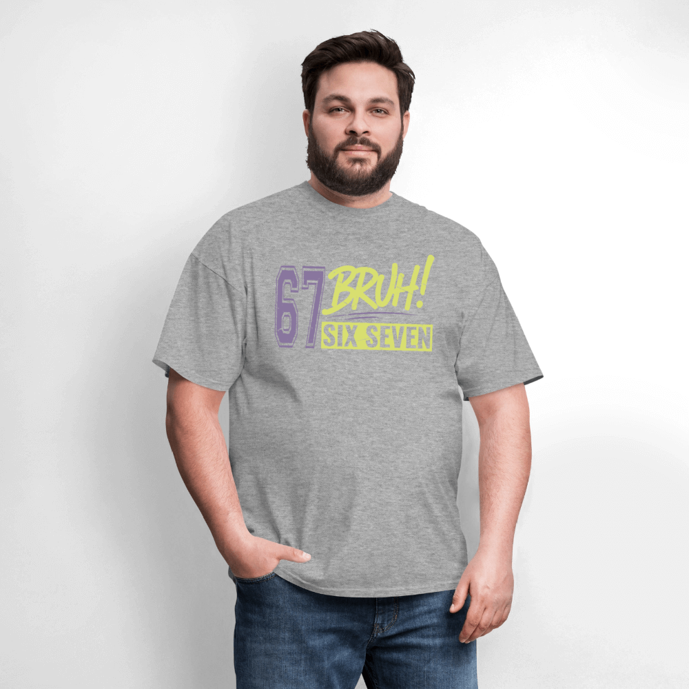 Six Seven Bruh 67 T-Shirt Color: royal blue