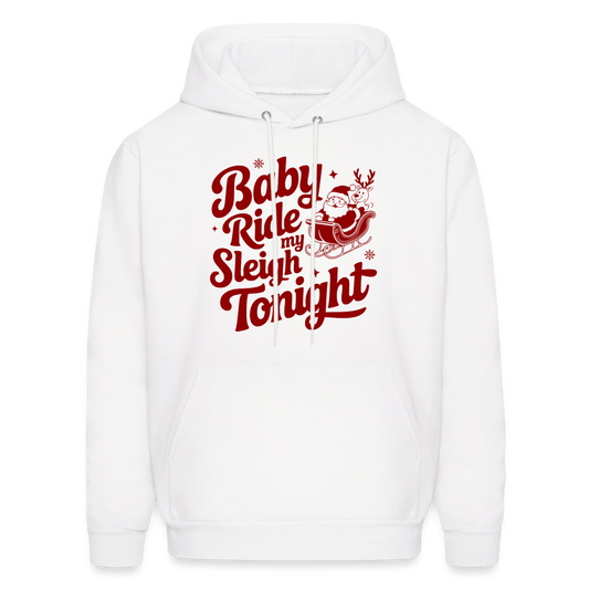 Ride My Sleigh (Naughty Santa) Hoodie - white