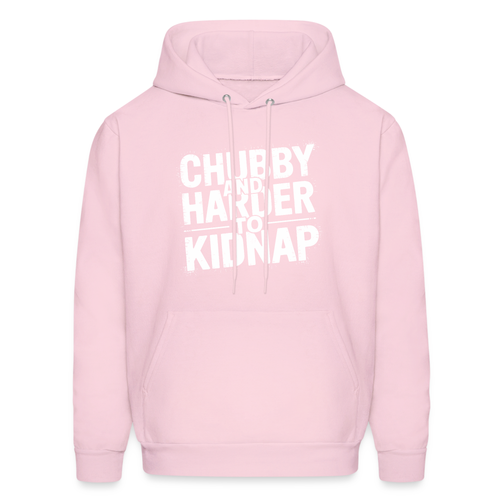 Chubby and Harder to Kidnap Hoodie - pale pink