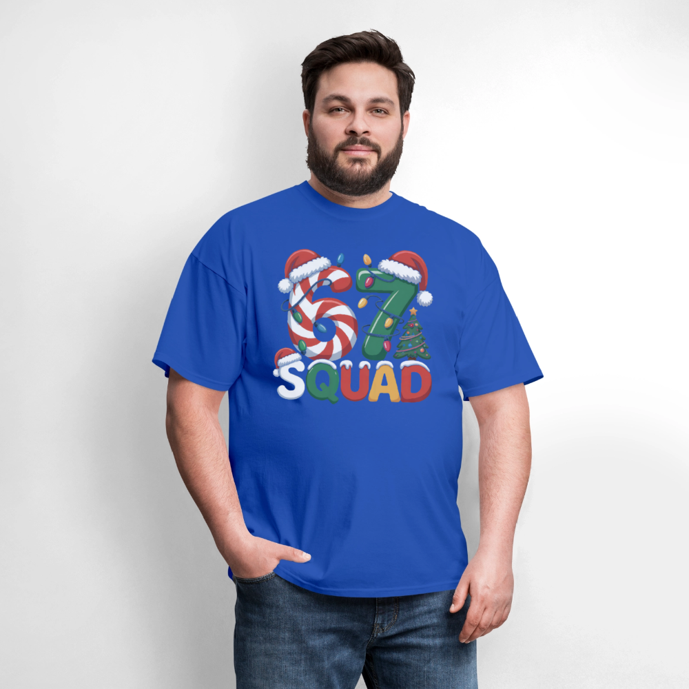 Six Seven Squad - Christmas 67 T-Shirt - royal blue