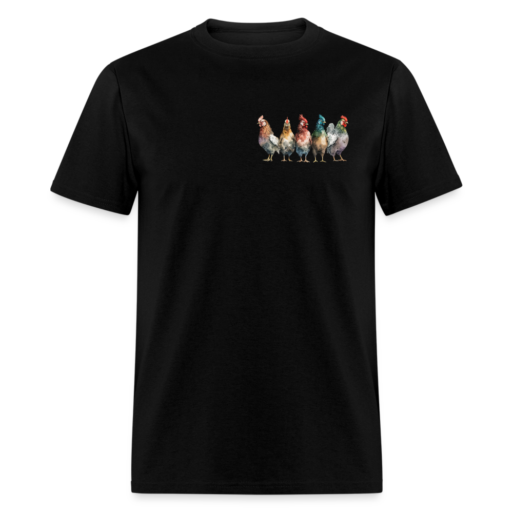 Chickenist T-Shirt (double sided print) - black