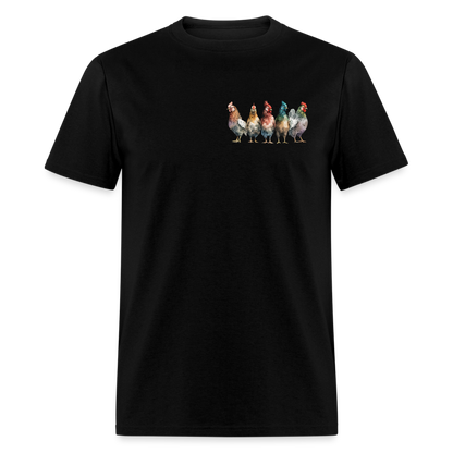 Chickenist T-Shirt (double sided print) - black