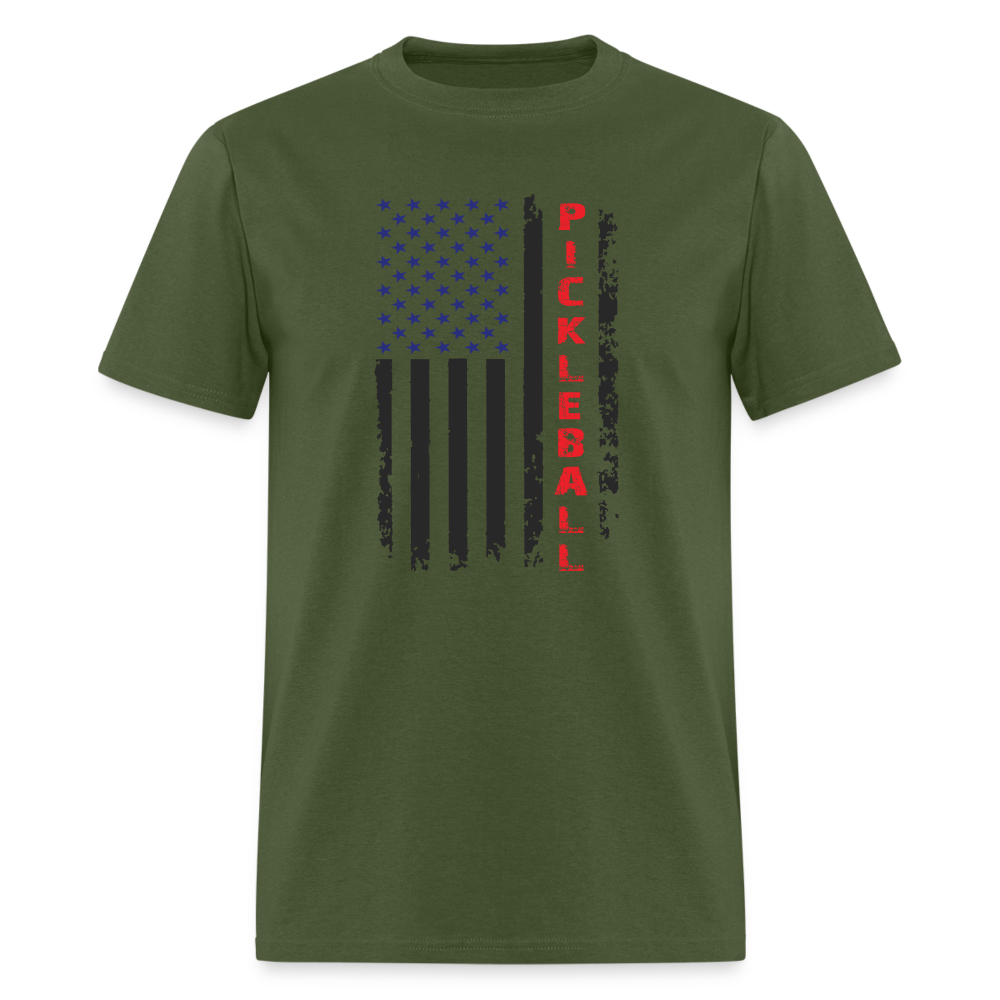 Pickleball Flag T-Shirt - military green