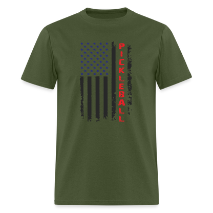 Pickleball Flag T-Shirt - military green