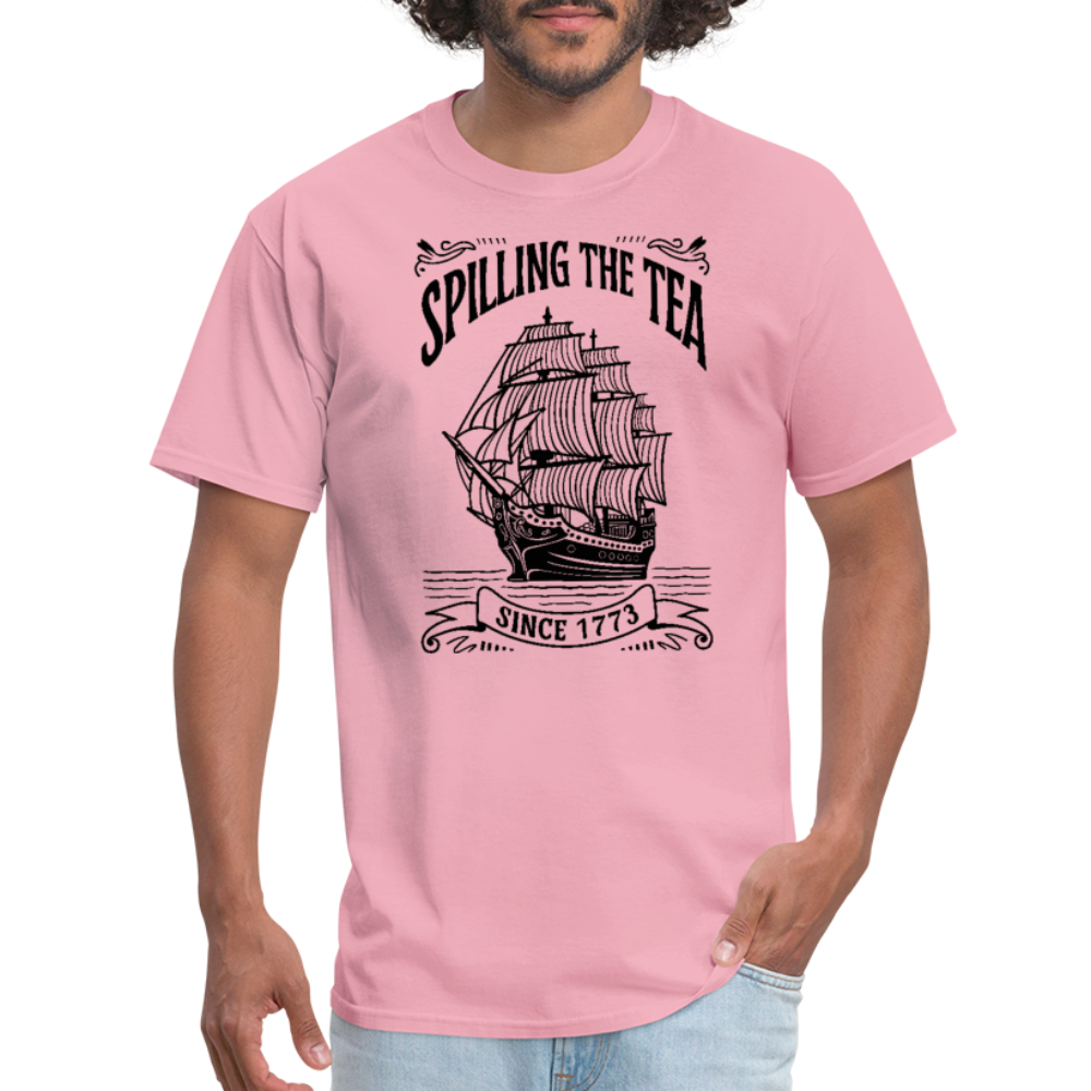 Spilling The Tea Sine 1773 T-Shirt - pink