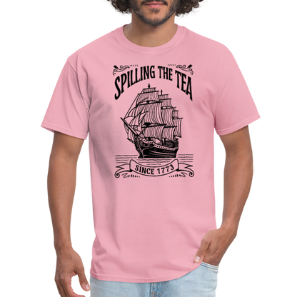 Spilling The Tea Sine 1773 T-Shirt - pink