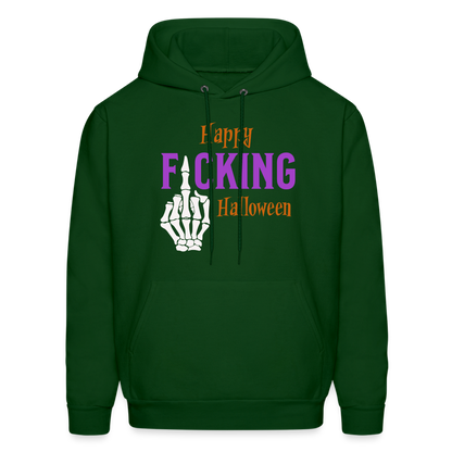 Happy F*cking Halloween Hoodie - forest green