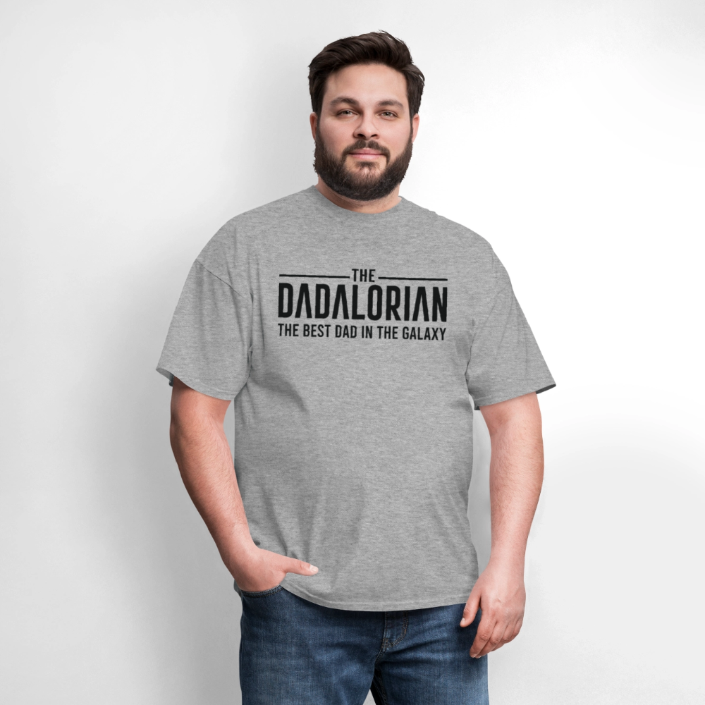 The Dadalorian The Best Dad in the Galaxy T-Shirt - heather gray
