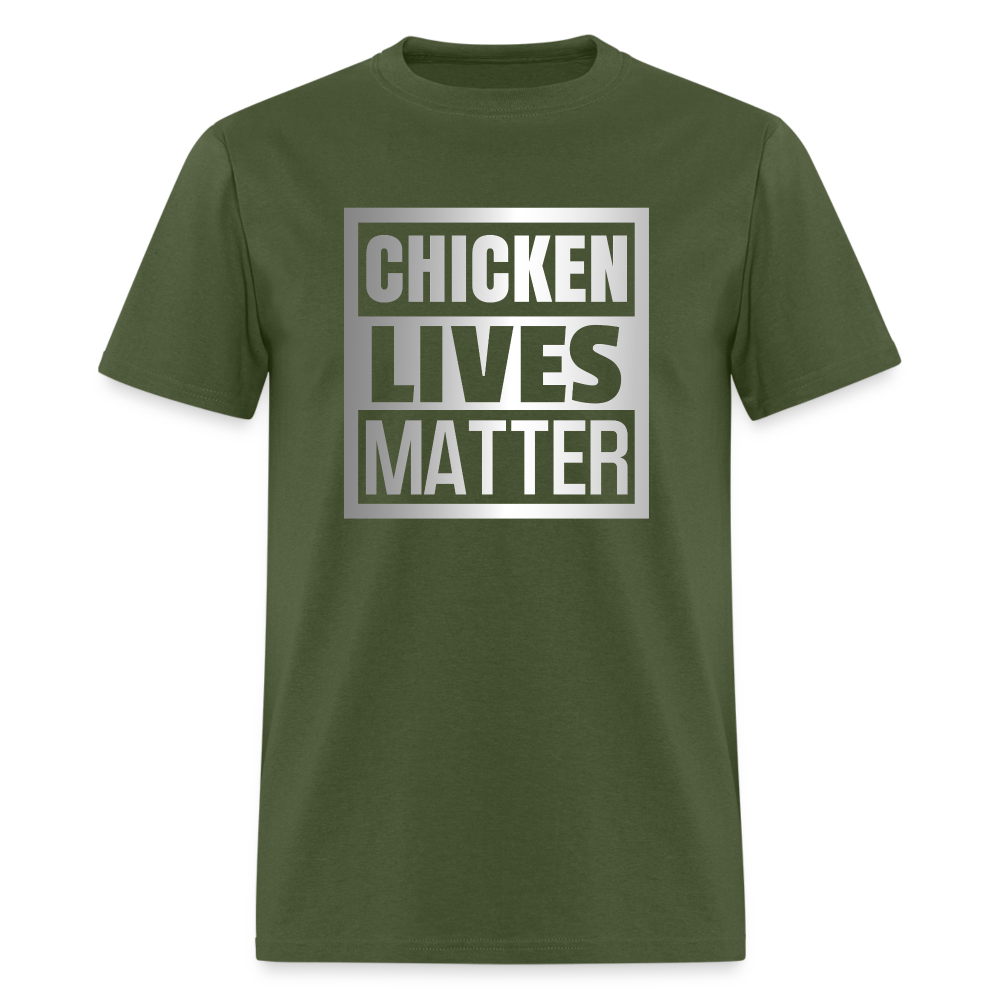 Chicken Lives Matter T-Shirt - military green