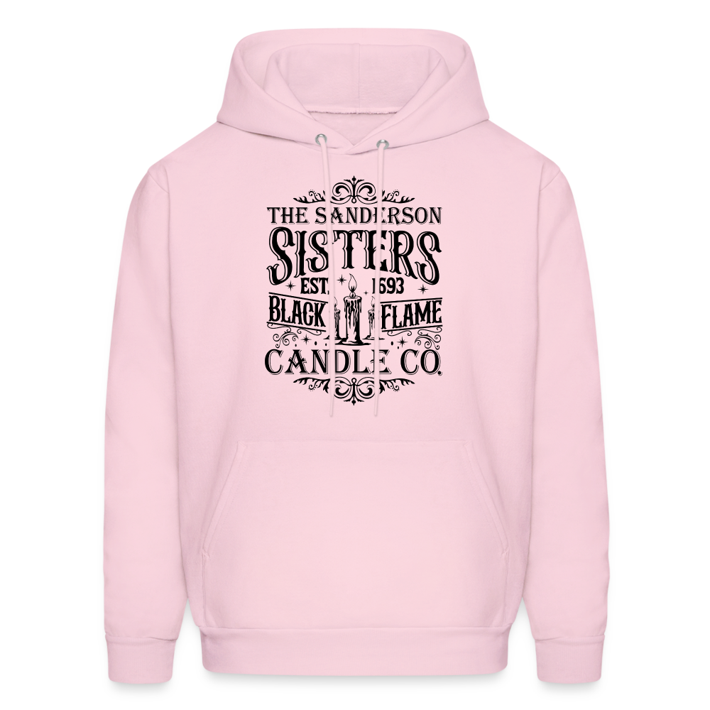 The Sanderson Sisters Black Flame Candle Co. Hoodie (Halloween) - pale pink