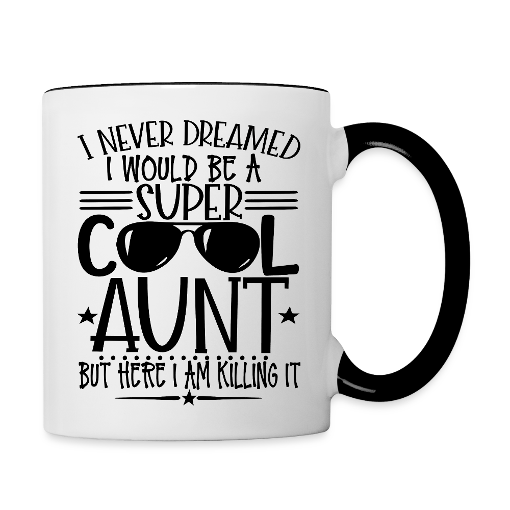 Super Cool Aunt Killing It Coffee Mug - white/black