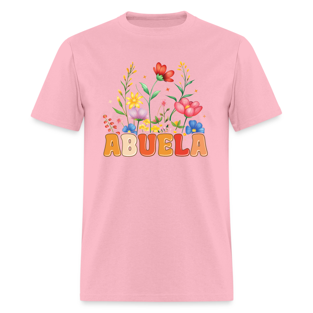 Abuela T-Shirt with Floral Design - pink