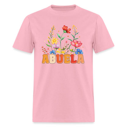 Abuela T-Shirt with Floral Design - pink