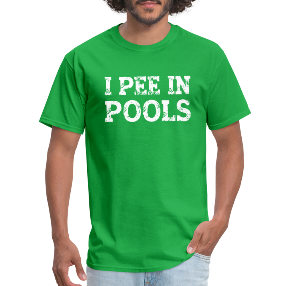 I Pee In Pools T-Shirt - bright green