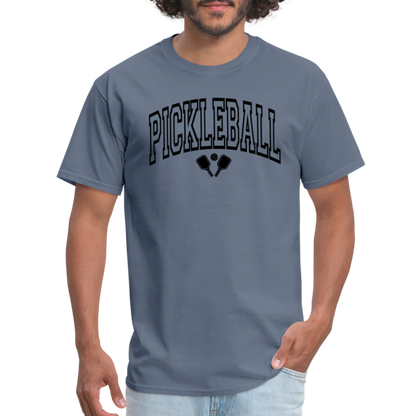 Pickleball T-Shirt (Black Arch Letters) - denim