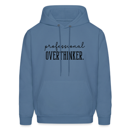 Professional Overthinker Hoodie - denim blue