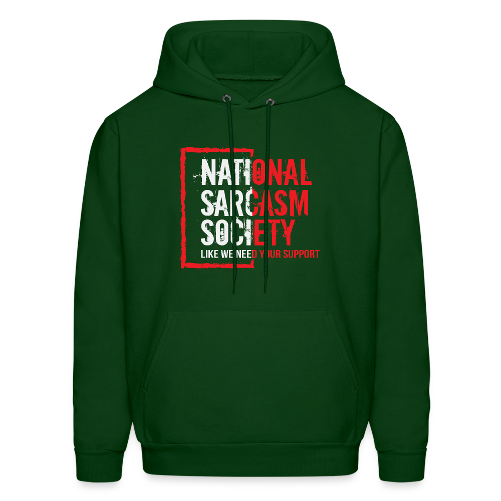 National Sarcasm Society Hoodie - forest green