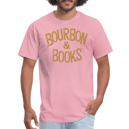 Bourbon & Books T-Shirt - pink