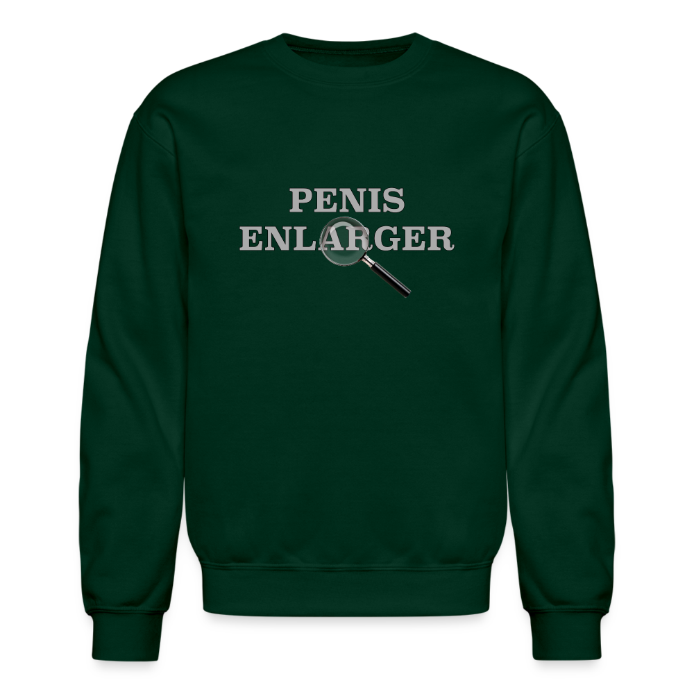 Penis Enlarger Sweatshirt (Funny Adult Humor) - forest green