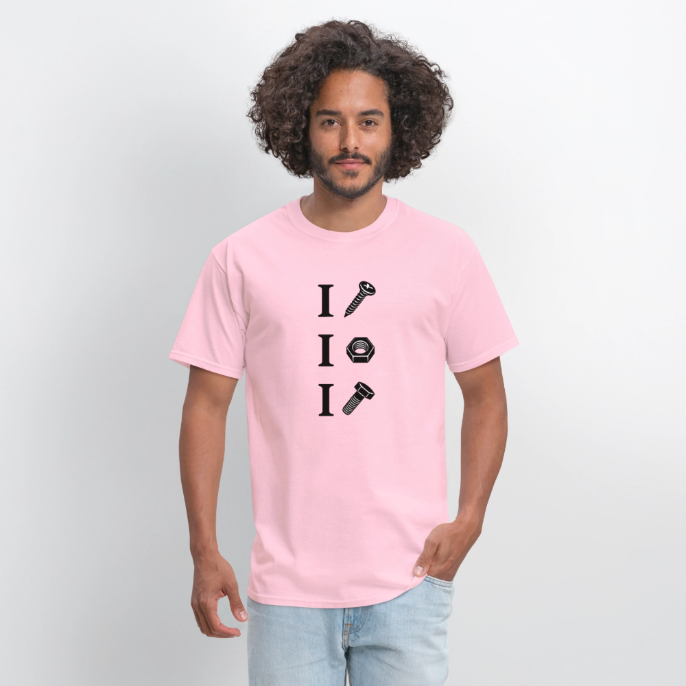 I Screw I Nut I Bolt – Funny Adult Humor T-Shirt Color: Rock
