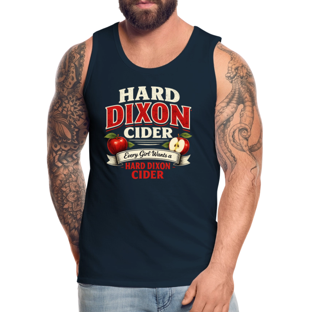 Hard Dixon Cider Funny Premium Tank Top - deep navy