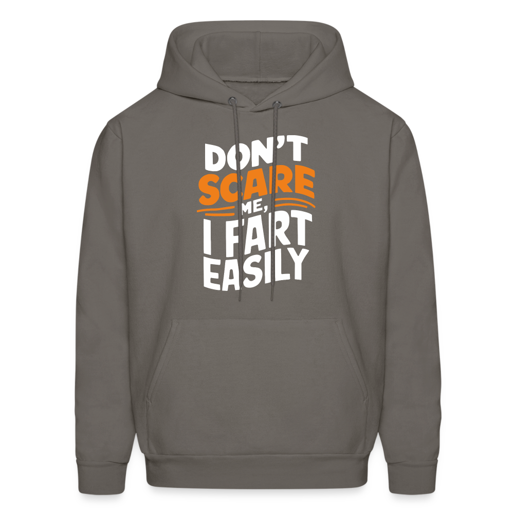 Don't Scare Me I Fart Easily Hoodie - asphalt gray