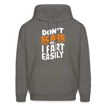 Don't Scare Me I Fart Easily Hoodie - asphalt gray