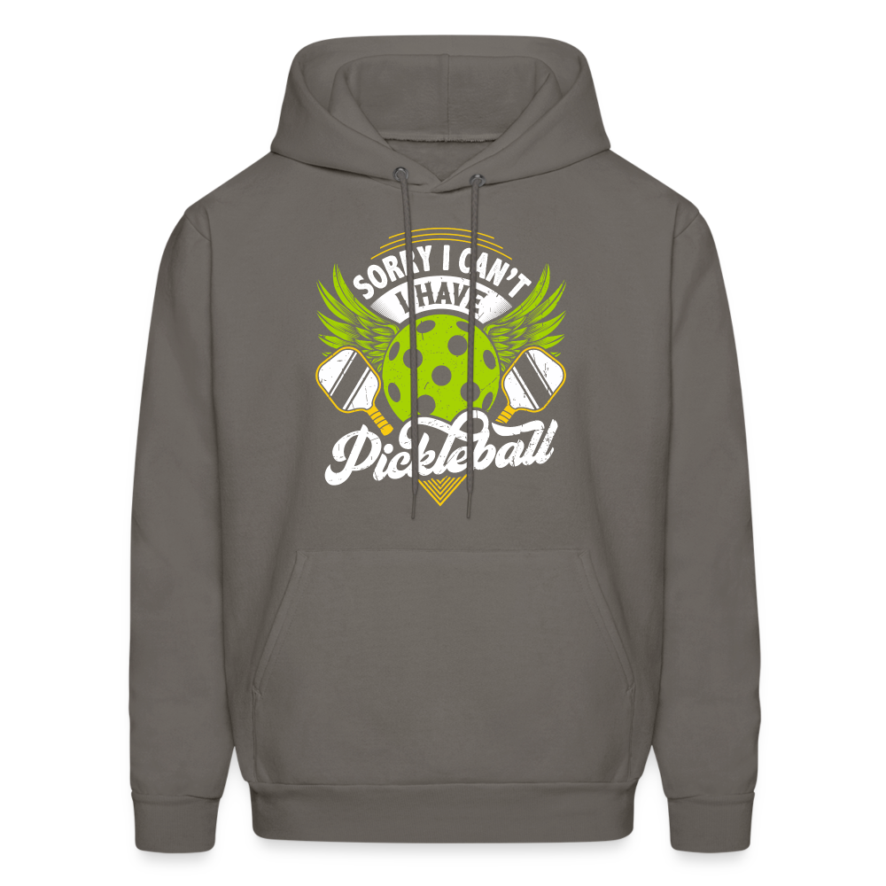 Sorry I can't I Have Pickleball Hoodie - asphalt gray