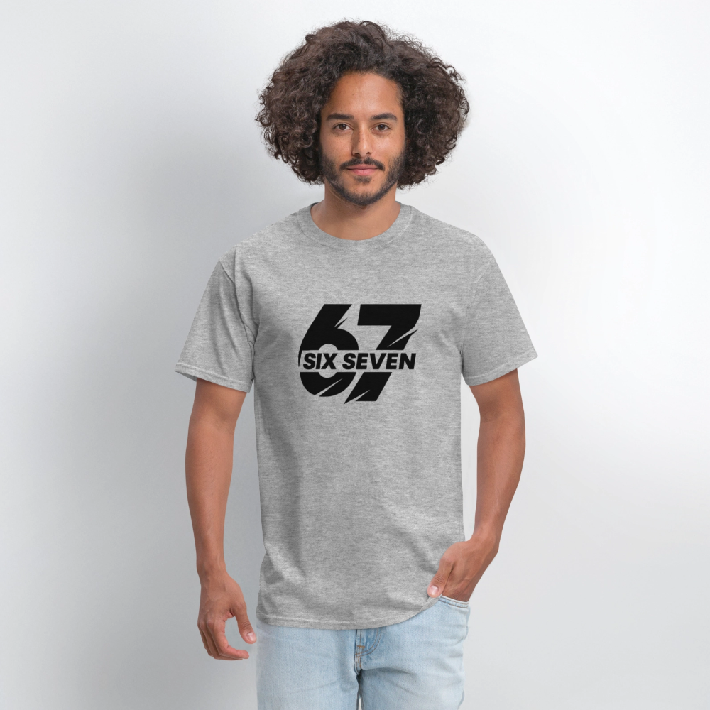 Six Seven 67 T-Shirt - heather gray