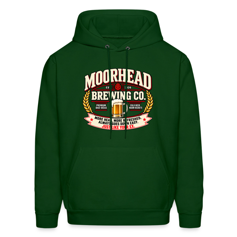 Moorhead Brewing Co. Hoodie Color: Forest Green