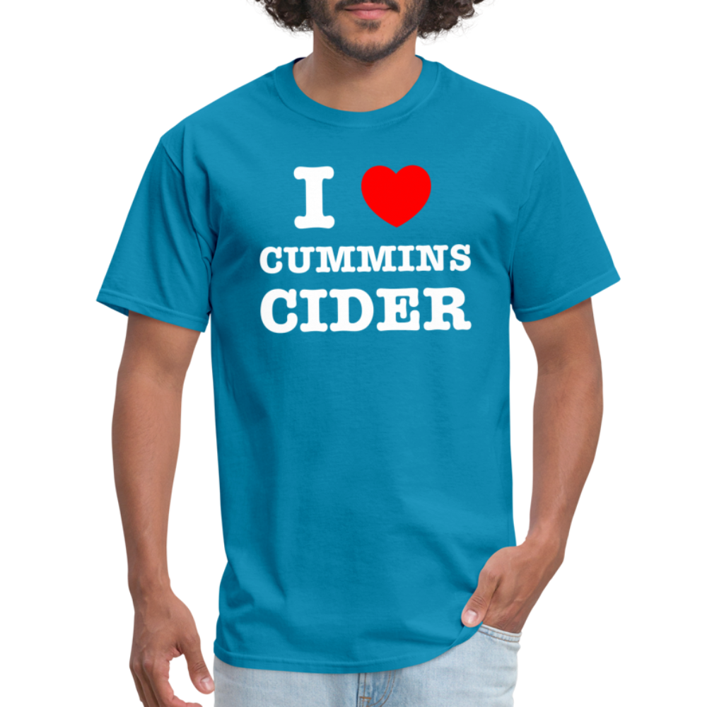 I Heart Cummins Cider T-Shirt - turquoise