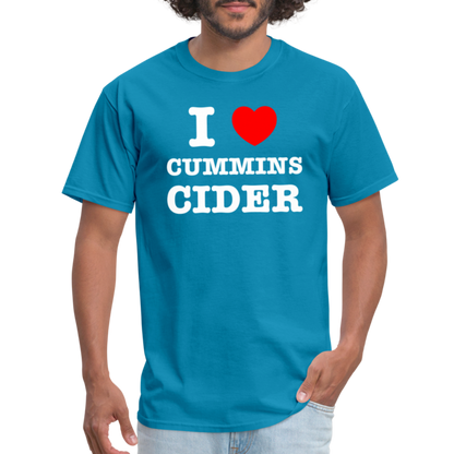 I Heart Cummins Cider T-Shirt - turquoise