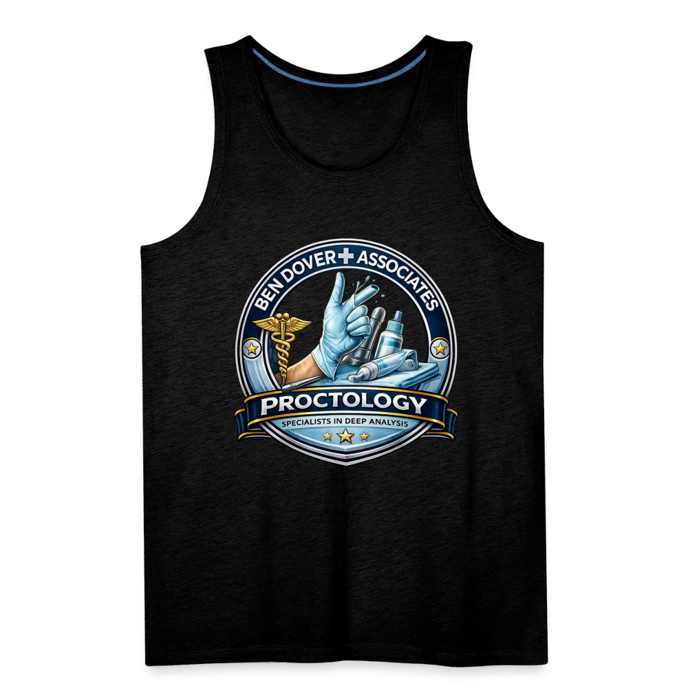 Ben Dover Proctology Funny Tank Top Color: White