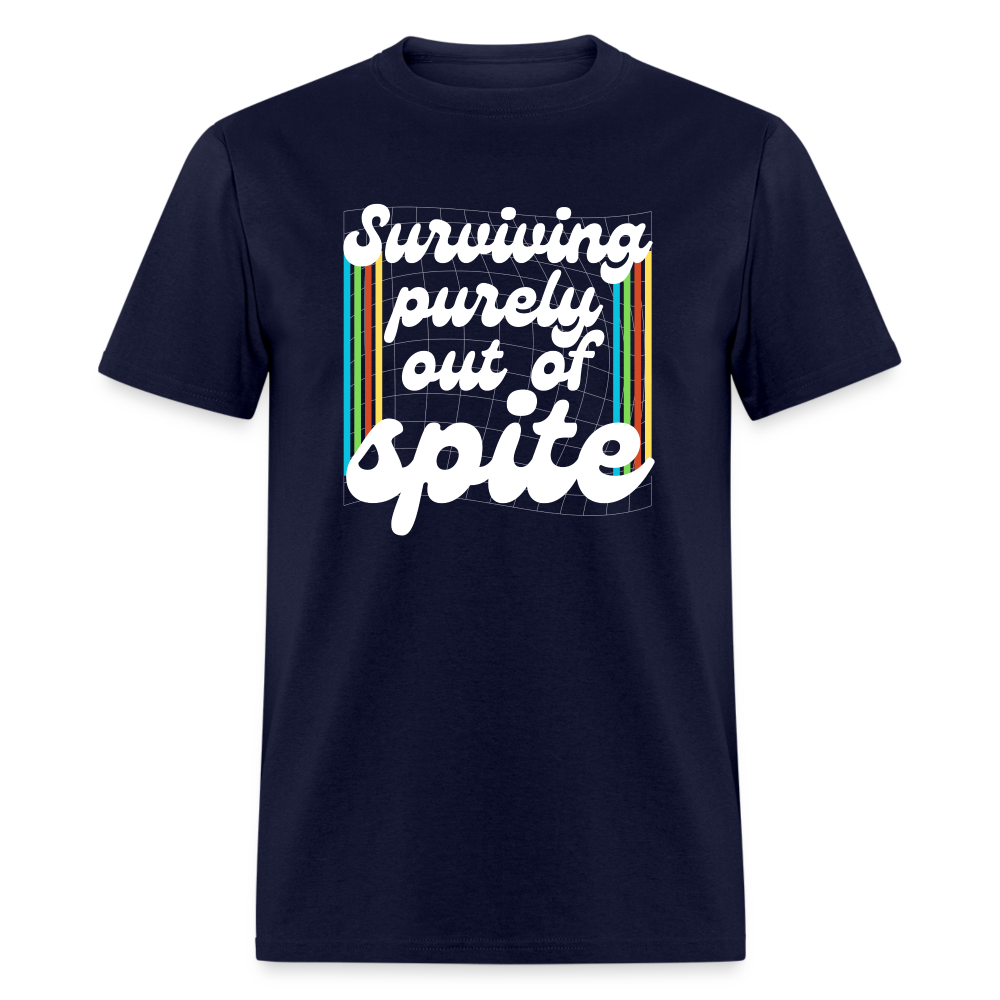 Surviving Purely Out Of Spite T-Shirt - navy