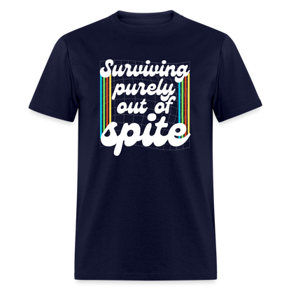 Surviving Purely Out Of Spite T-Shirt - navy