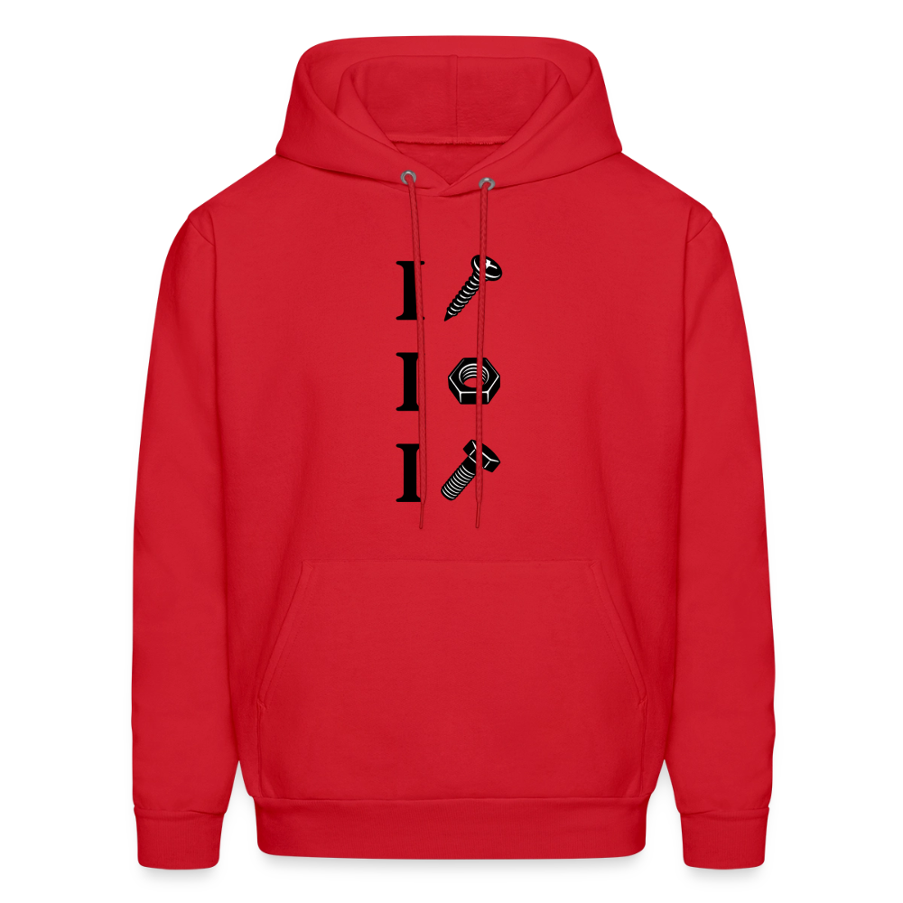I Screw I Nut I Bolt – Funny Adult Humor Hoodie Color: red