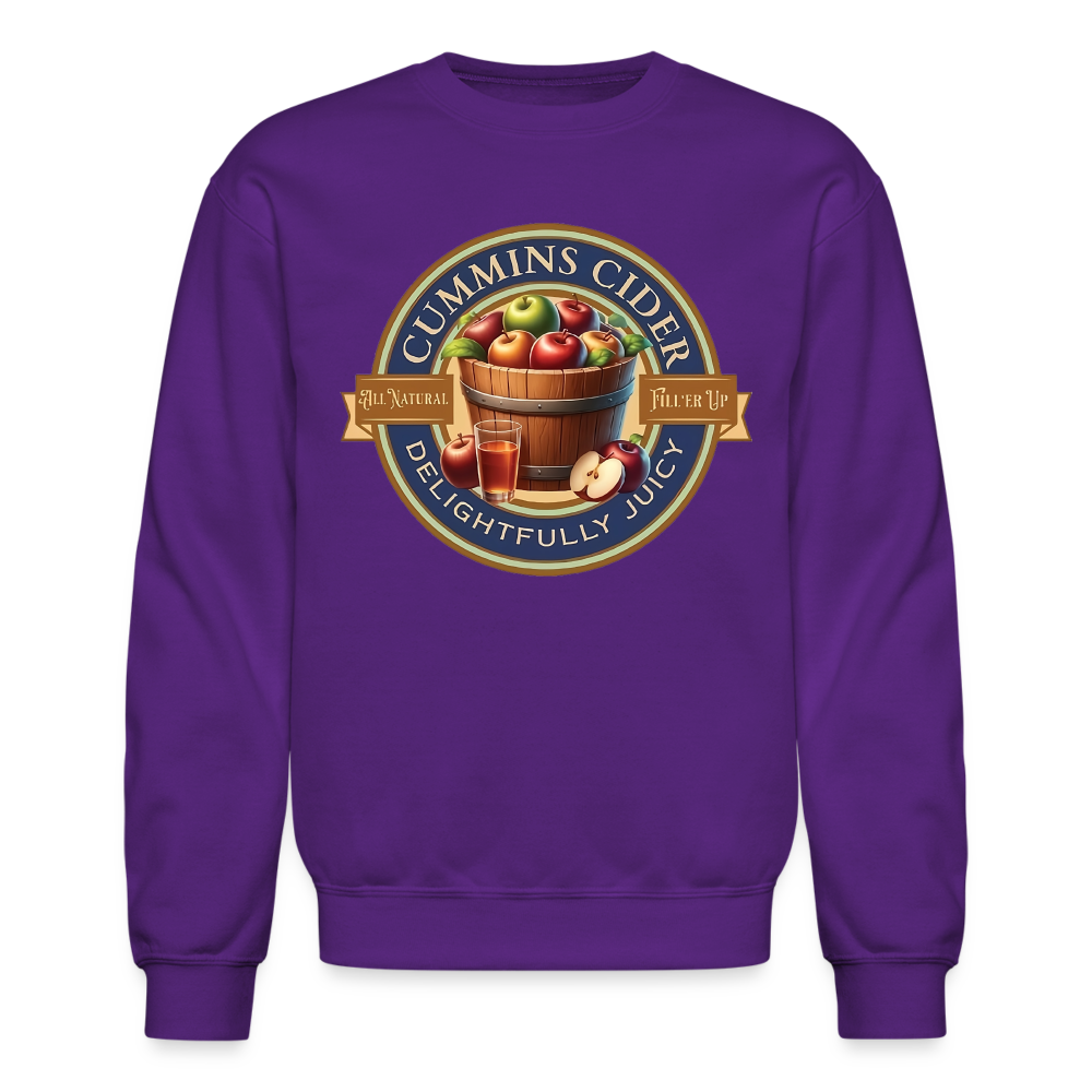 Cummins Cider (Funny Adult Humor) Sweatshirt - purple