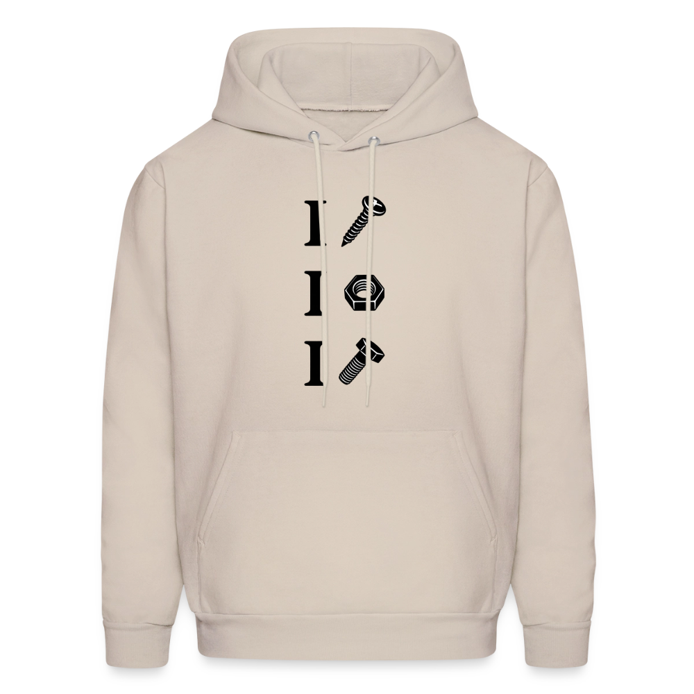 I Screw I Nut I Bolt – Funny Adult Humor Hoodie Color: Sand