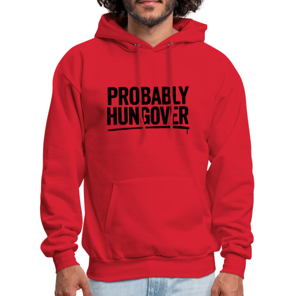 Probably Hungover Hoodie - red